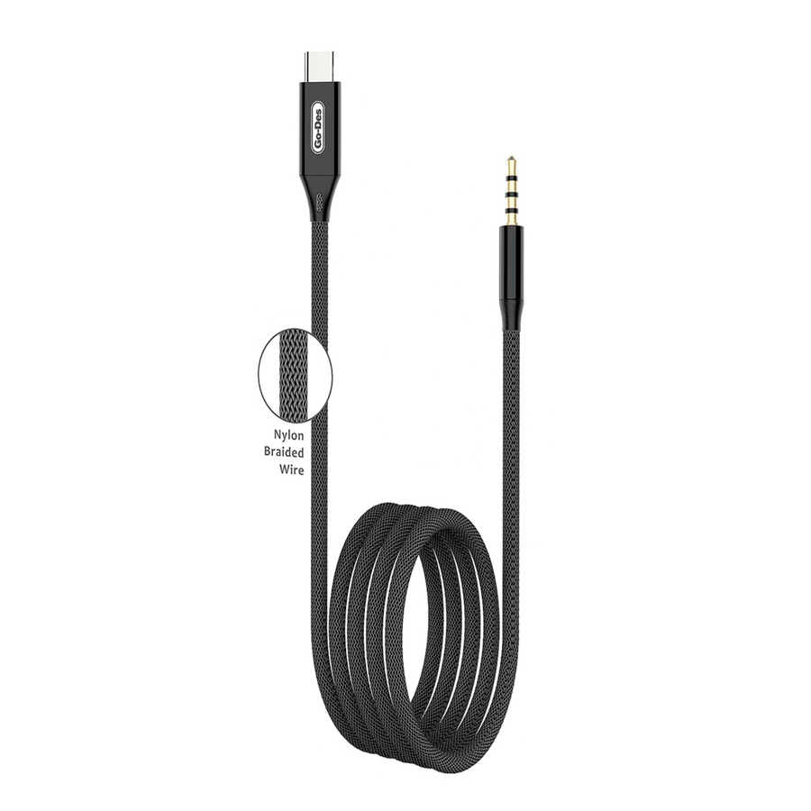 Go-Des GAC-365 Type-C To Aux Audio Kablo - 2 Go-Des GAC-365 Type-C To Aux Audio Kablo - 2